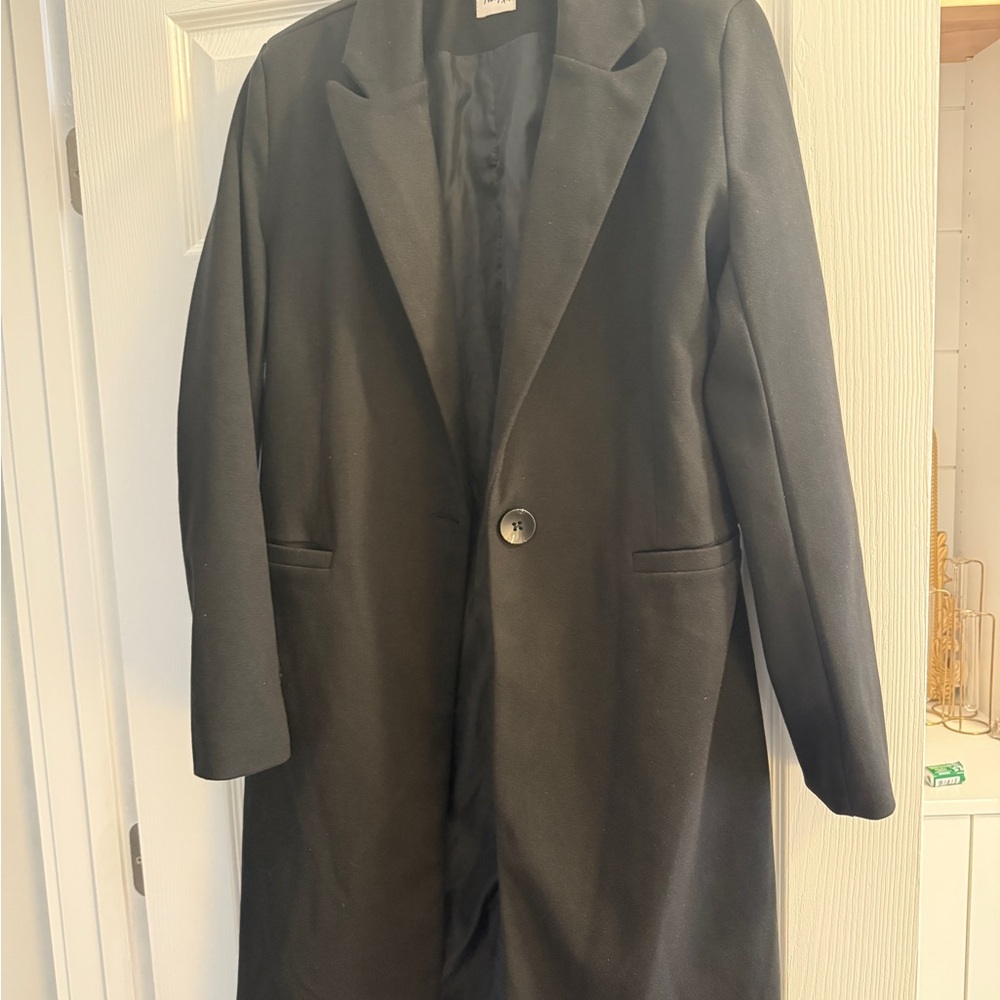 Princess Polly Black Pea Coat